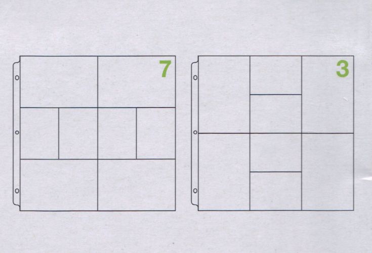 We R Memory Keepers - Page Protectors - (7) - 4-6x4, 4-3x4  -  (3) - 4-4x6, 4-4x3 - 12x12 Ring Photo Sleeves - 10pk